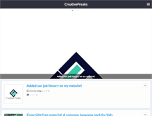 Tablet Screenshot of creativefreaks.net
